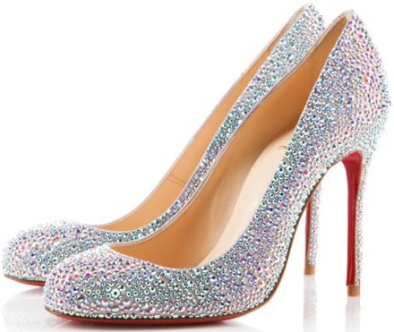 Christian Louboutin Pigalle Heels Round Strass